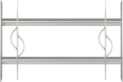  Alberts 563646 Secorino Style Window Grille | Sliding For External Windows | Burglar Protection Grille | Galvanised In Blue | 600 X 500-650 Mm