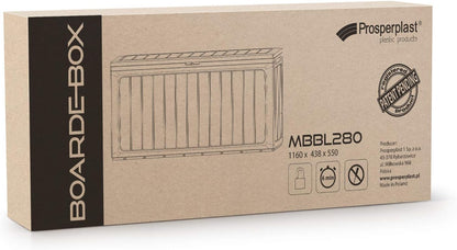  Prosperplast Boardebox Boîte De Jardin 280L Umbra Verrouillable