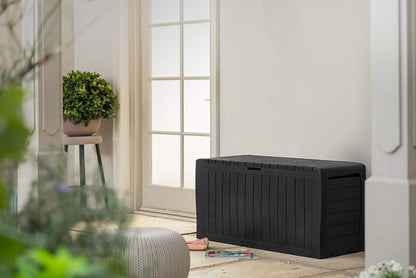  Keter 247661 Boîte De Rangement De Jardin Marvel+ 270 L, Gris Graphite
