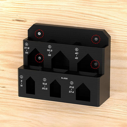 Râtelier De Rangement Pour Outils,Porte-objets Mural à 6 Compartiments - Range-Serre-joints D'Atelier,pour Garage Atelier Abri Maison