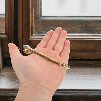 2 Pieces Heavy Duty Brass Door Latch Hook And Eye For Cabin Doors And Windows Wear Resistant And Easy To Install Hanging Hardware Lock