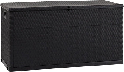  Toomax Coffre à Coussins - Malle De Rangement 420 L, Rattan Polypropylène Anthracite - ART162A