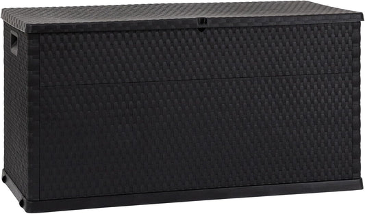  Toomax Coffre à Coussins - Malle De Rangement 420 L, Rattan Polypropylène Anthracite - ART162A