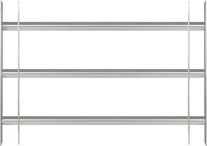  Alberts 563684 Secorino Basic Style Window Grille | Sliding For External Windows | Burglar Protection Grille | Galvanised In Blue | 300 X 700-1050 Mm