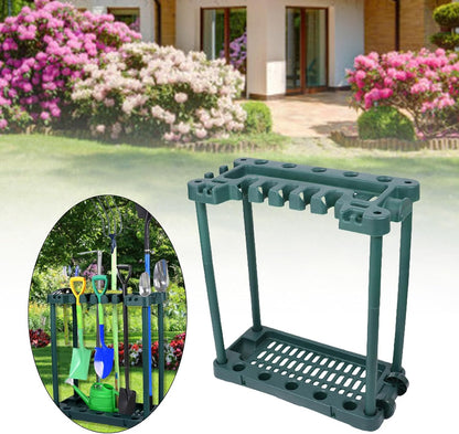  Organisateurs De Rangement Pour Outils De Jardin Avec Roues, Support De Cour Pour Garage, Pelouse, étagère Extérieure, Rangement De Jardin D'angle