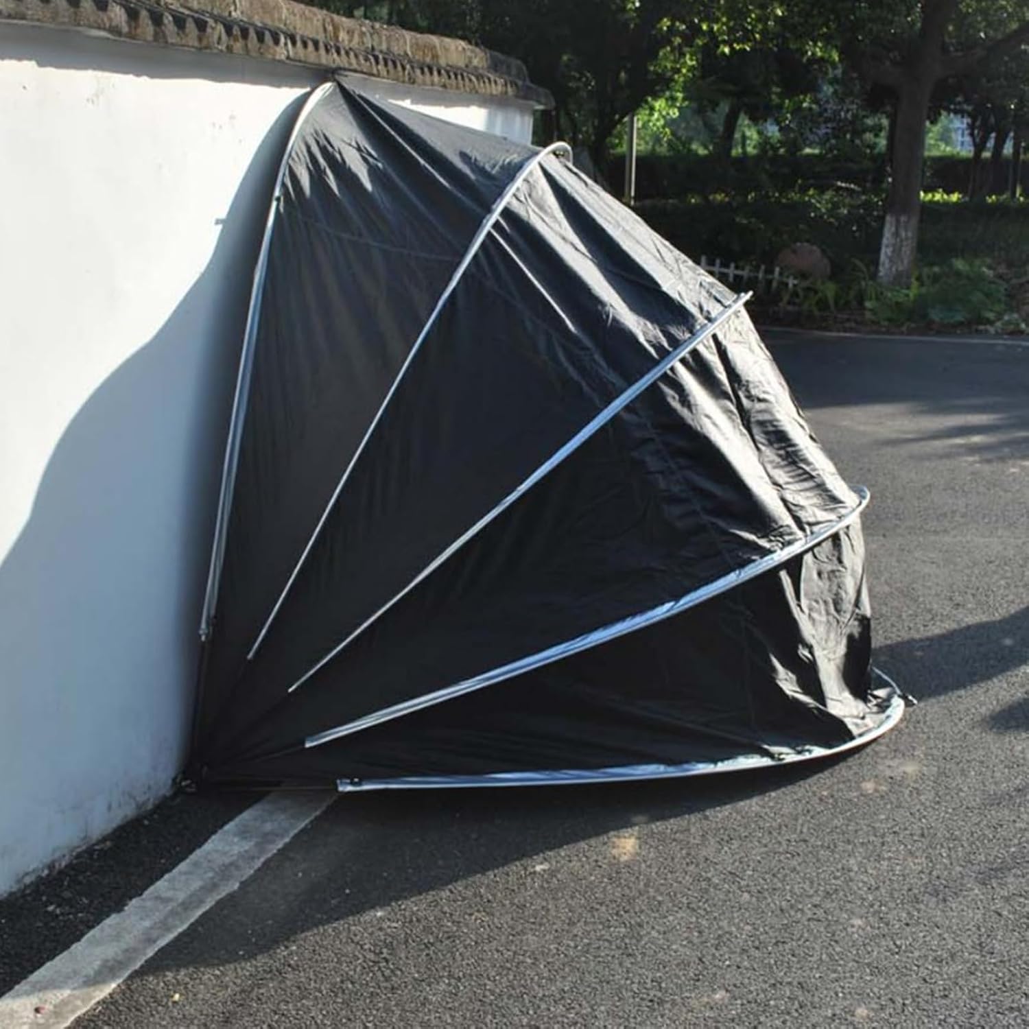GENERIC Abri De Jardin Imperméable Et Transparent Pour Vélos - Rangement Extérieur Pour Motos, Outils De Jardin, Tondeuses à Gazon Et Plus Encore - Protection Durable Contre Les Intempéries