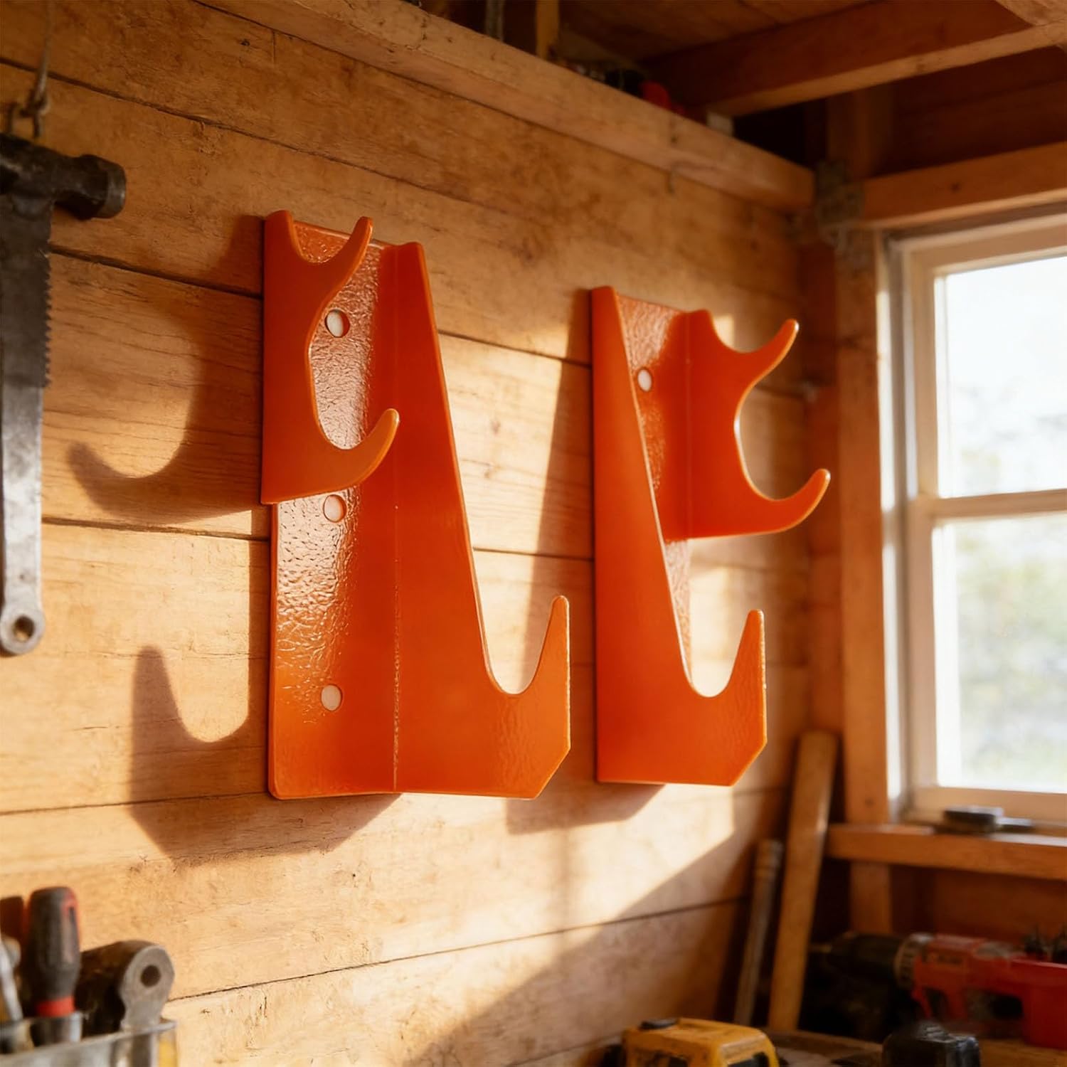 Lot De 2 étagères De Rangement Murales En Métal Robuste Pour Minimiser Et Maintenir En Toute Sécurité Les Outils Dans Le Support Jacob D'atelier