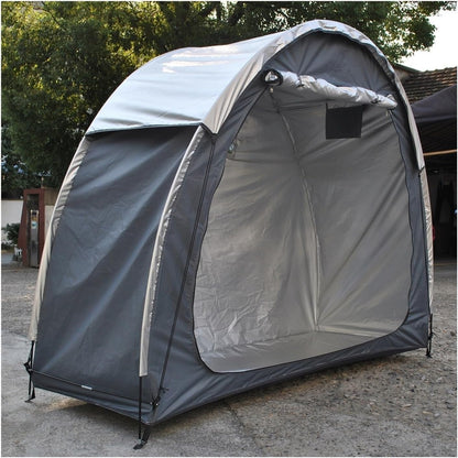 GENERIC Abri à Vélos Extérieur Imperméable Et Portable Avec Plancher Et Sac De Rangement Inclus. Dimensions : 200 X 80 X 165 Cm. Garage à Vélos Résistant Pour Le Rangement En Extérieur.