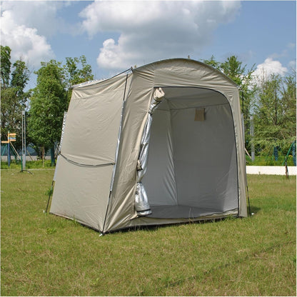 GENERIC Abri à Vélo Imperméable Pour Le Rangement Extérieur, Avec Fenêtres D'aération, Facile à Plier, Dimensions 220 X 150 X 185 Cm – Idéal Pour Protéger Vélos Et équipements.