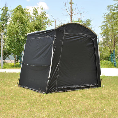 GENERIC Abri De Rangement Pour Vélo, Imperméable, Pour Le Rangement Extérieur – Abri Pliable Pour Moto Et Outils De Jardin, Dimensions 220 X 150 X 185 Cm, Idéal Pour Protéger Tondeuse à Gazon Et AUT