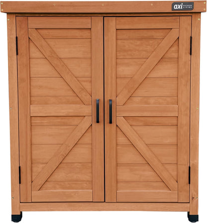  AXI Felix Armoire De Jardin En Bois Marron - 80 X 45 X 93 Cm | Armoire Exterieur, Armoire à Outils Pour Le Jardin Avec étagère/Meuble Exterieur Rangement Pour Le Jardin