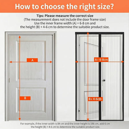  Magnetic Window Mosquito Net 140 X 132 Cm Fine Mesh Strong Magnetic Mosquito Net For Doors Without Drilling, Anti-Mosquitoes & Insects, Black