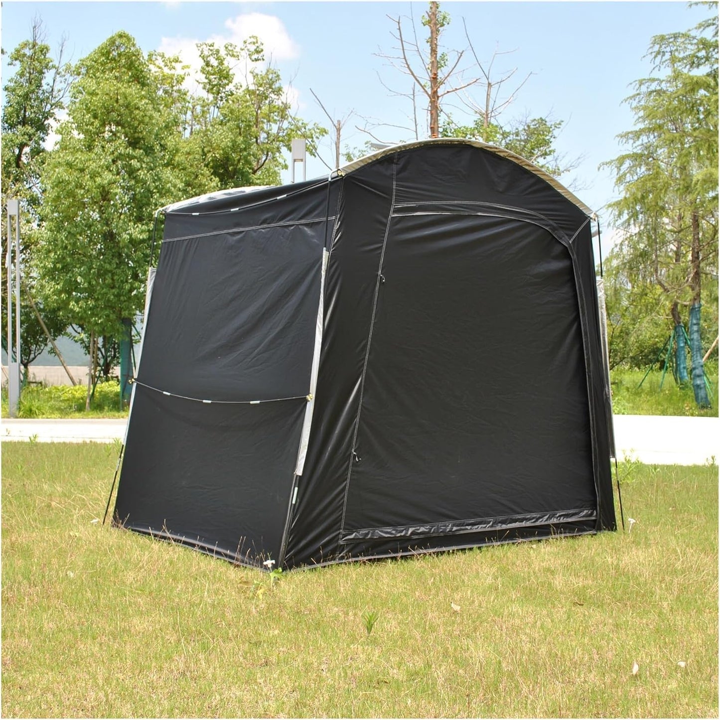 GENERIC Abri De Rangement Pour Vélos, Tente Portable Et Imperméable Pour Vélos – Garage De Rangement Extérieur Pour Motos, Outils De Jardin Et Tondeuses à Gazon – Dimensions : 220 X 150 X 185 Cm – D