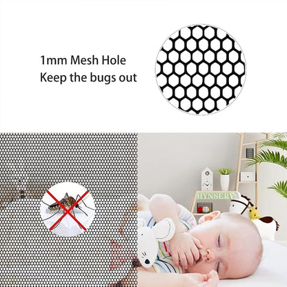  Diy Adjustable Magnetic Mosquito Net 97 X 107 Cm Mosquito Net Magnetic Door Breathable Ultra Thin Mesh For Home Windows, White