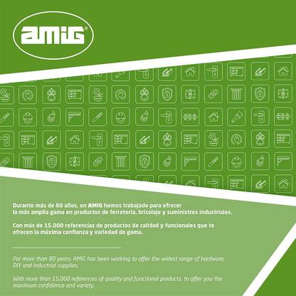  Amig - Moustiquaire Fixe Pour Fenêtre - 120 X 140 Cm - Cadre En Aluminium Blanc - Maille En Fibre De Verre Grise - Installation Avec Vis - Ventilation Avec Protection Contre Les Insectes - Mod. MF01