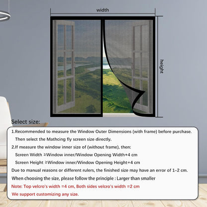  Mosquito Net Door Window 103 X 99 Cm Magnetic Mosquito Net Door Easy To Install Without Drilling For Windows Or White