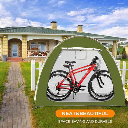 GENERIC Tente De Rangement Pour Vélo, Housse De Moto Portable – Tente De Rangement D'extérieur Résistante Aux Intempéries Avec Double Entrée Pour Jardin, Pelouse, Camping, Arrière-cour