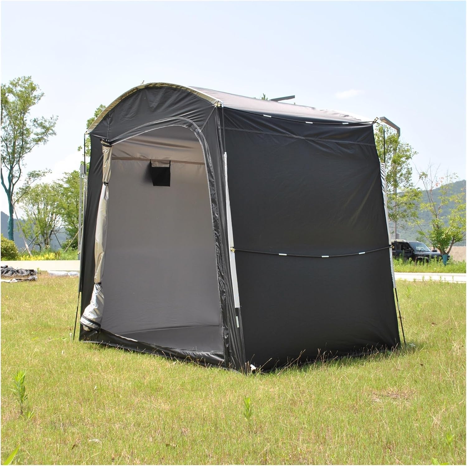 GENERIC Abri De Rangement Pour Vélos, Tente Portable Et Imperméable Pour Vélos – Garage De Rangement Extérieur Pour Motos, Outils De Jardin Et Tondeuses à Gazon – Dimensions : 220 X 150 X 185 Cm – D
