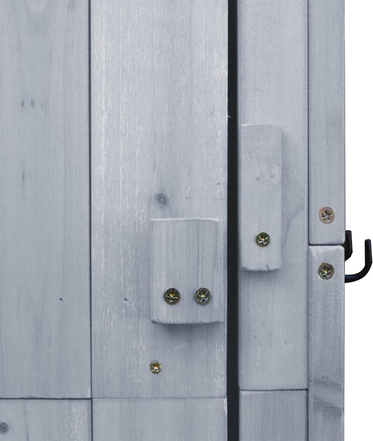  Relaxdays Armoire De Jardin, Bois, Toit étanche, 3 étagères, Table Pliante, H X L X P 180,5×75×50 Cm, Gris