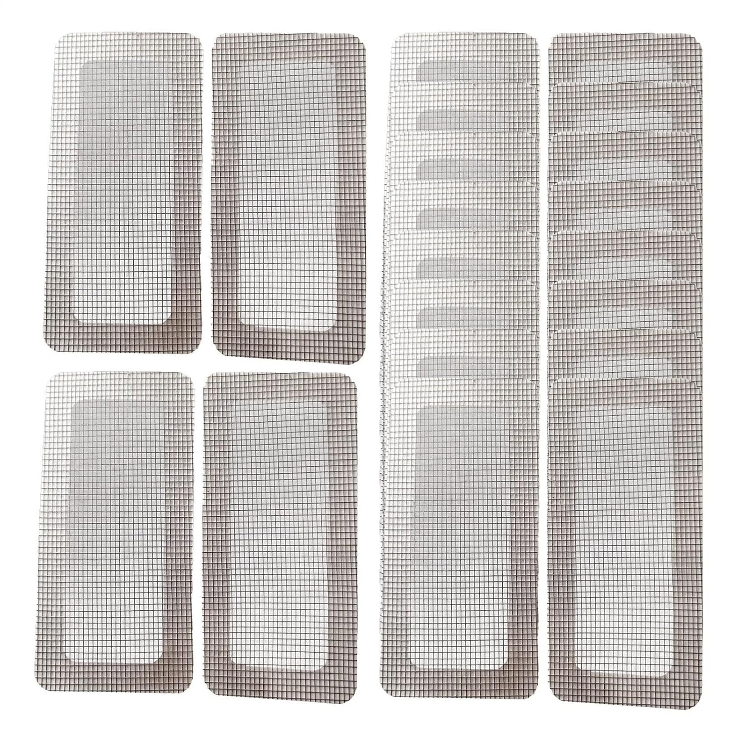  Ruban Adhésif Pour écran - Lot De 10 5 X 10 X 0,1 Cm 50 G Matériau Métallique | Patch Autocollant Imperméable, Fixation De Trous De Porte De Fenêtre, Film De Protection De Terrasse Intérieur Pour