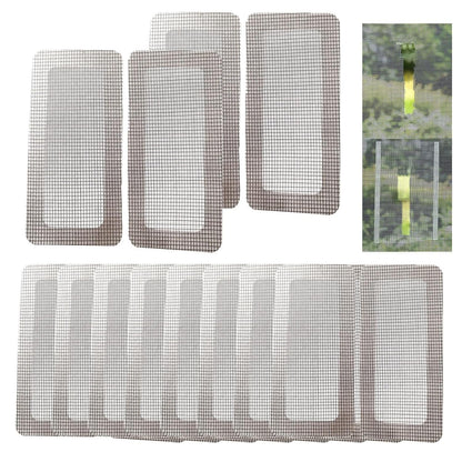  Ruban Adhésif Pour écran - Lot De 10 5 X 10 X 0,1 Cm 50 G Matériau Métallique | Patch Autocollant Imperméable, Fixation De Trous De Porte De Fenêtre, Film De Protection De Terrasse Intérieur Pour