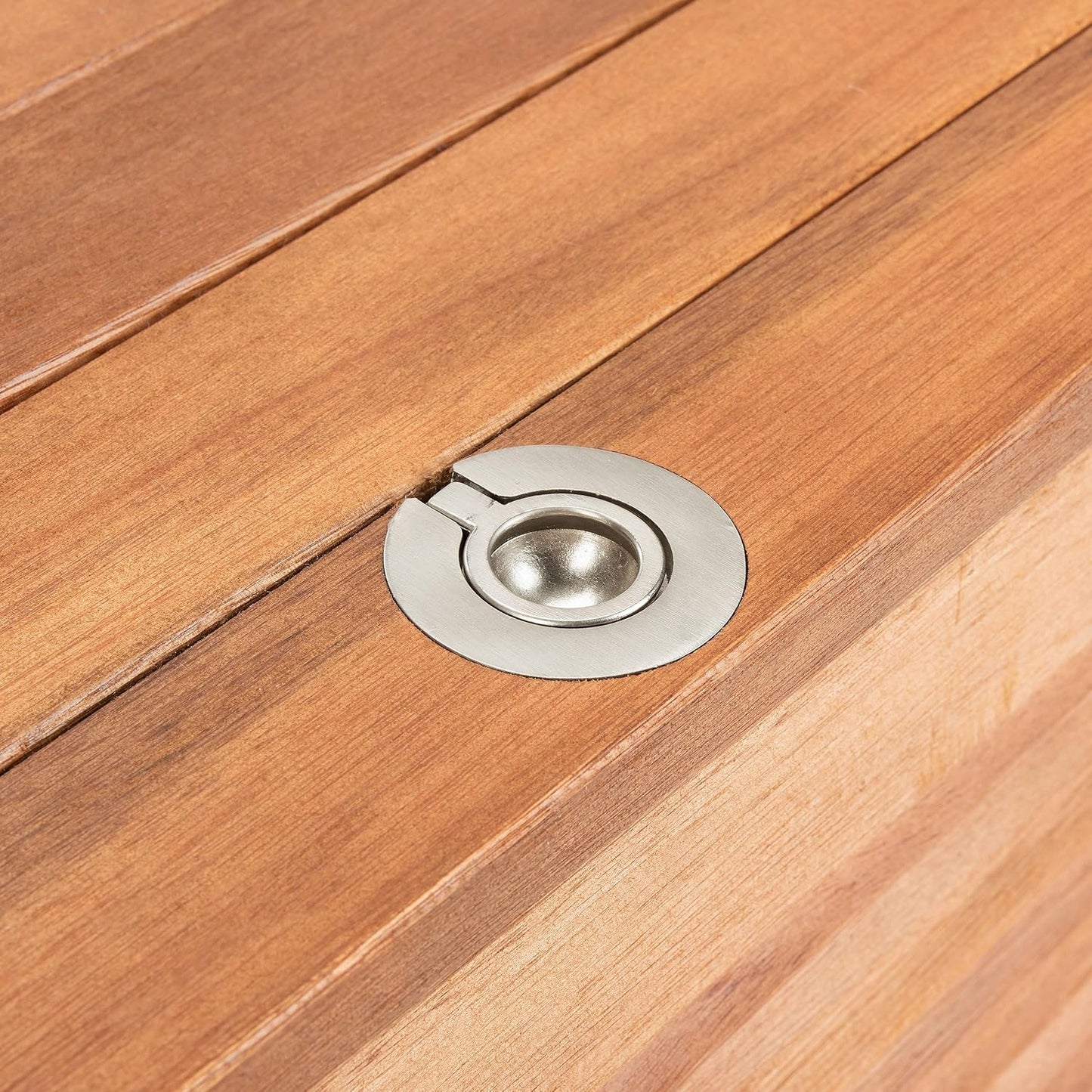  Safavieh Boîte De Rangement En Bois Pour L'extérieur - Neutre - 71 X 45 X 95 Cm